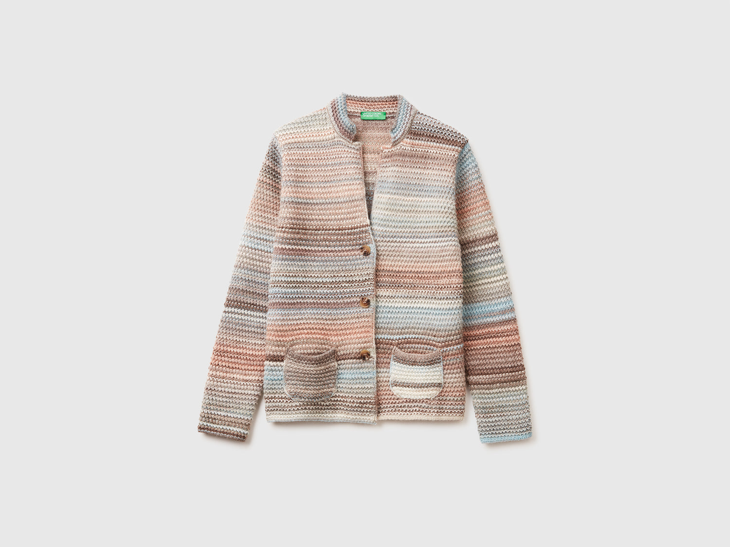 Giacca in maglia da donna multi-color | Benetton Outlet