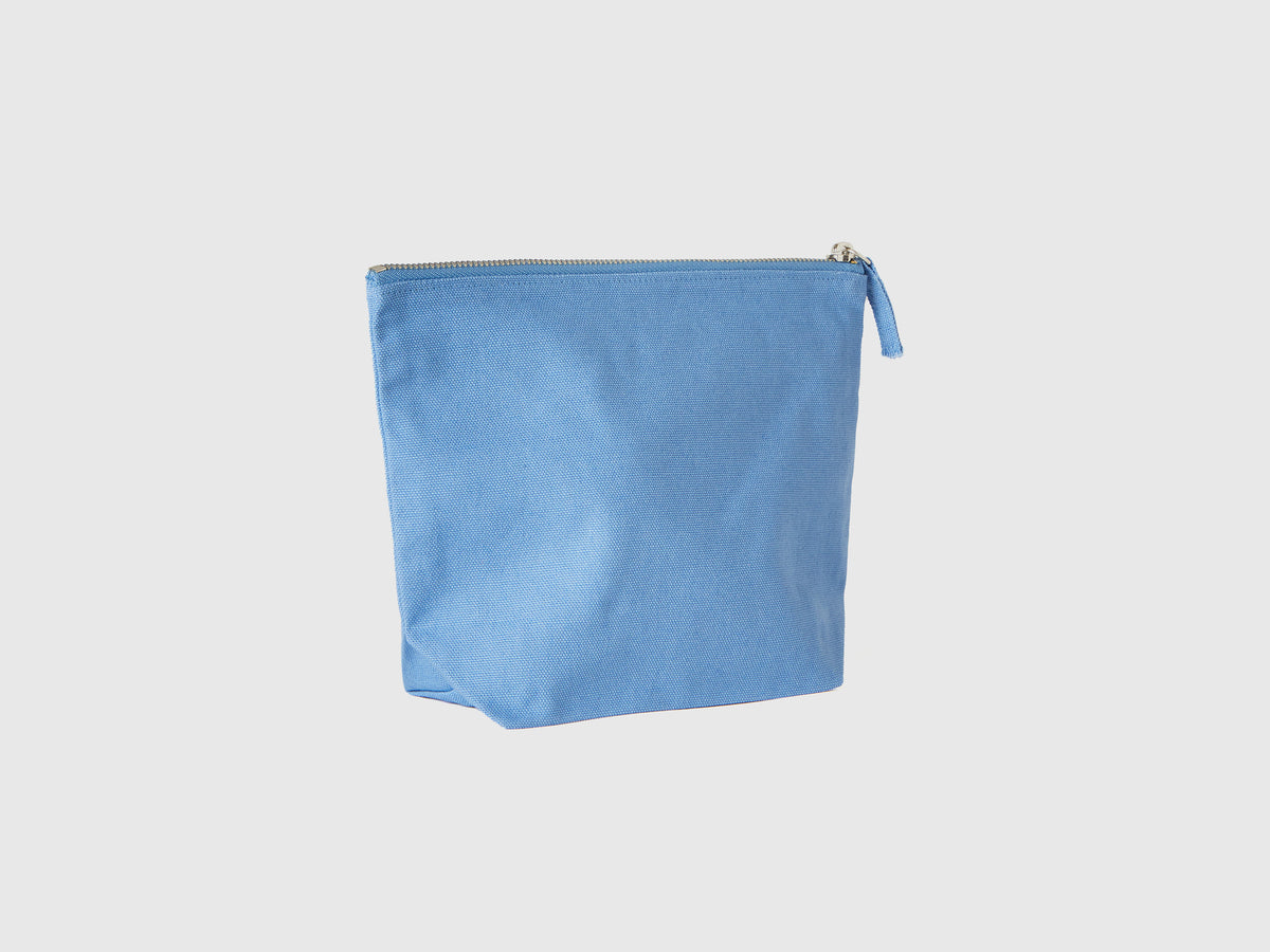 Light blue pure cotton pouch