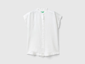 Camicia alla coreana in puro lino