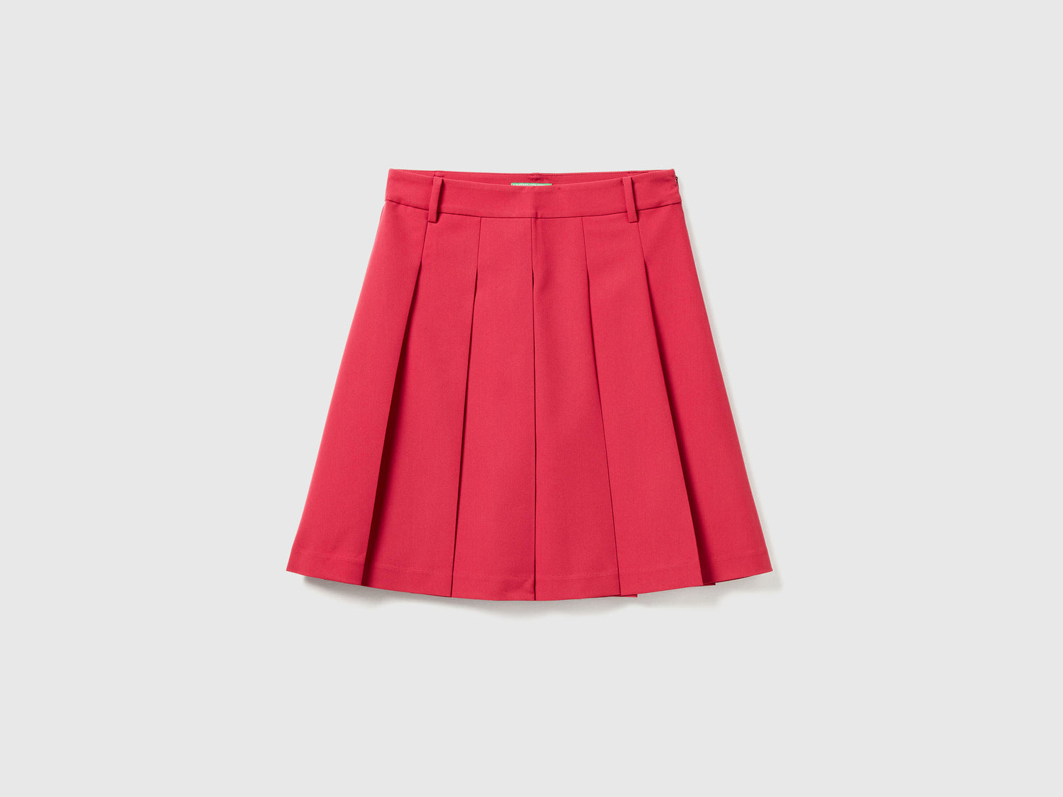 Minigonna con pieghe da donna fragola | Benetton Outlet