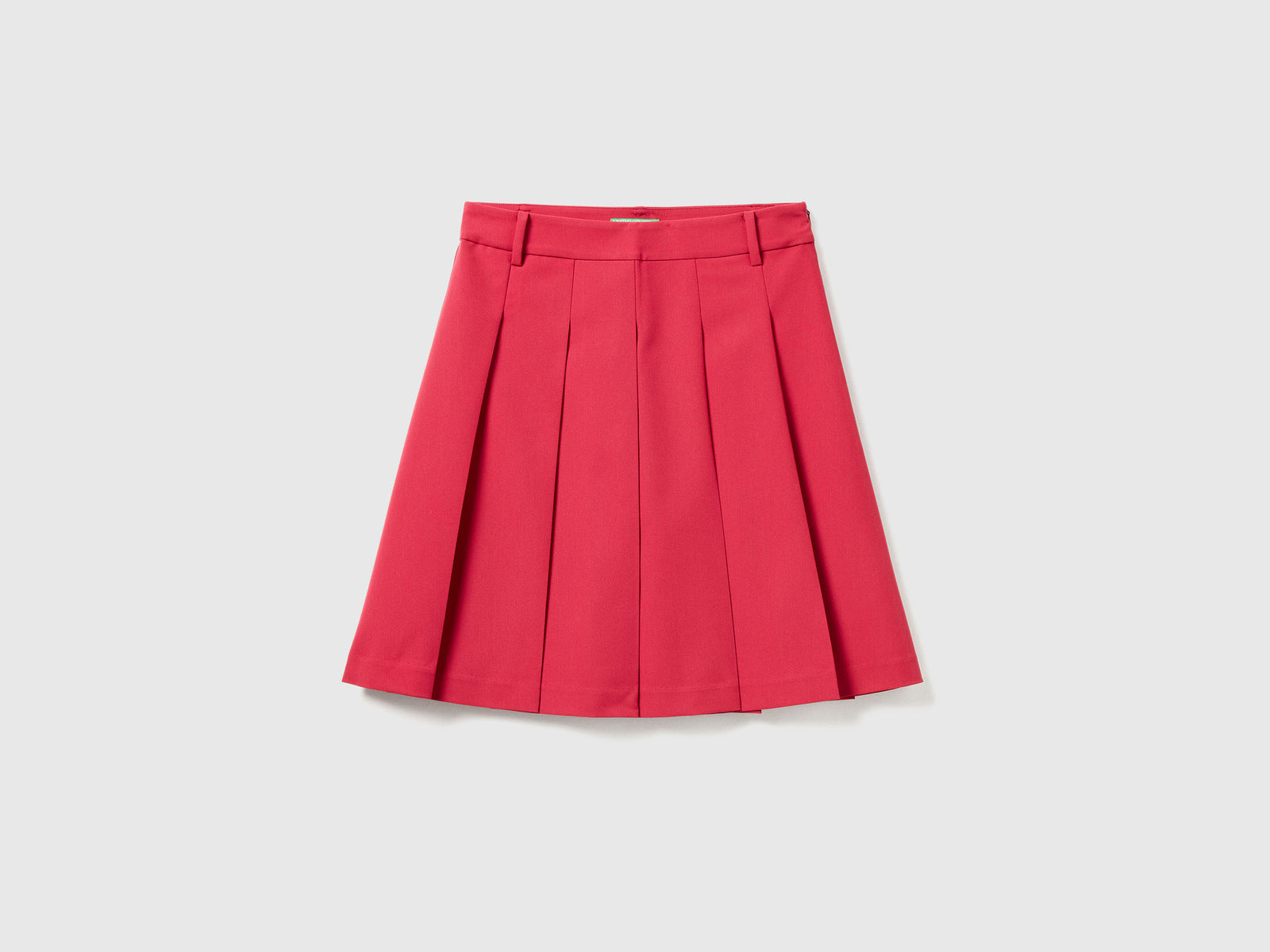 Minigonna con pieghe da donna fragola | Benetton Outlet
