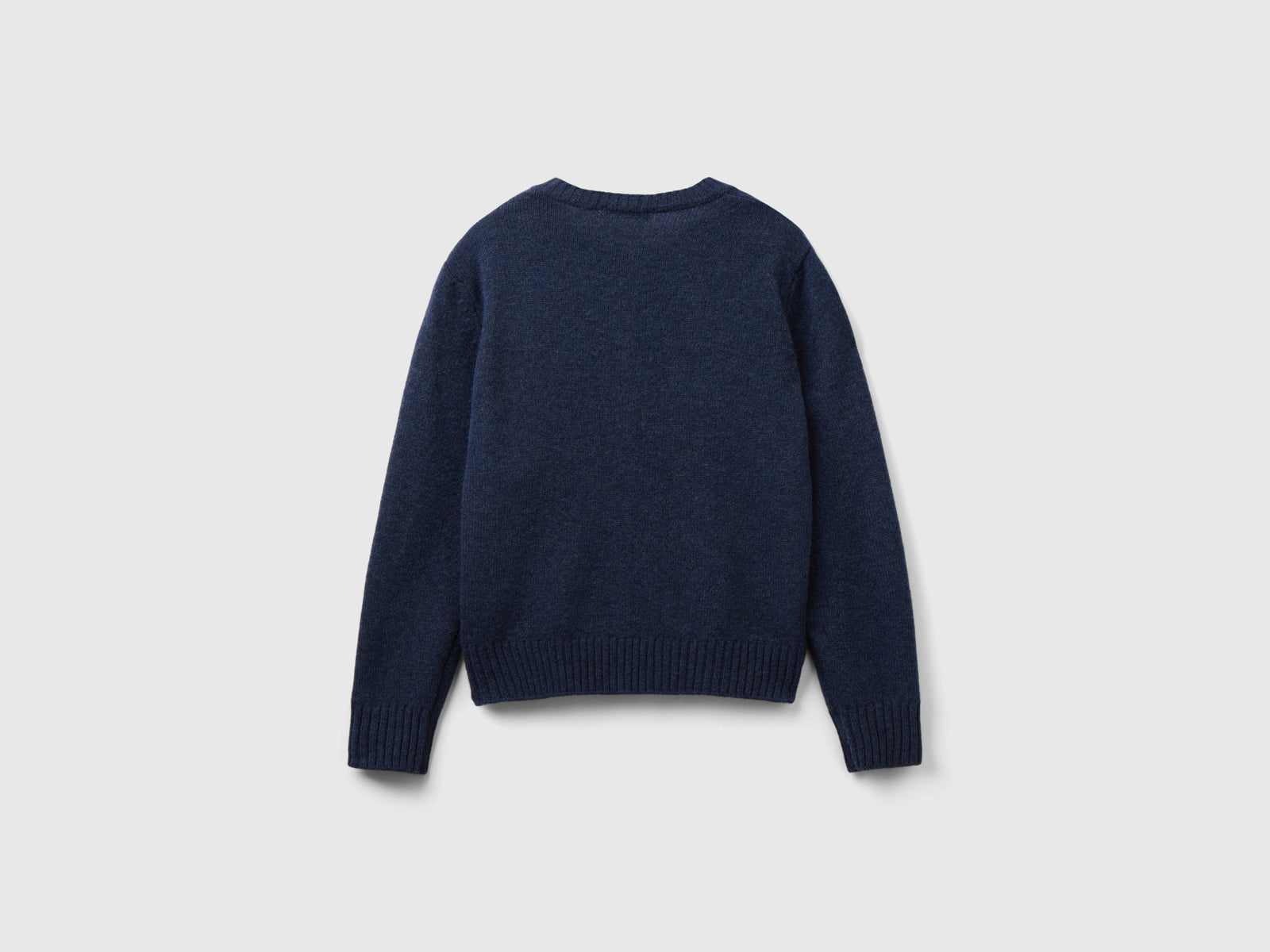 Cardigan in pura lana Shetland da donna blu 5 | Benetton Outlet
