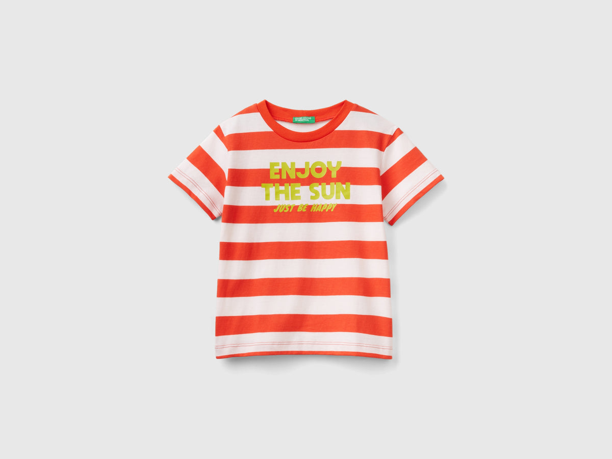 T-shirt a righe 100% cotone