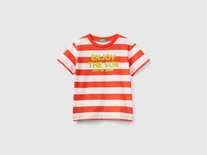 T-shirt a righe 100% cotone