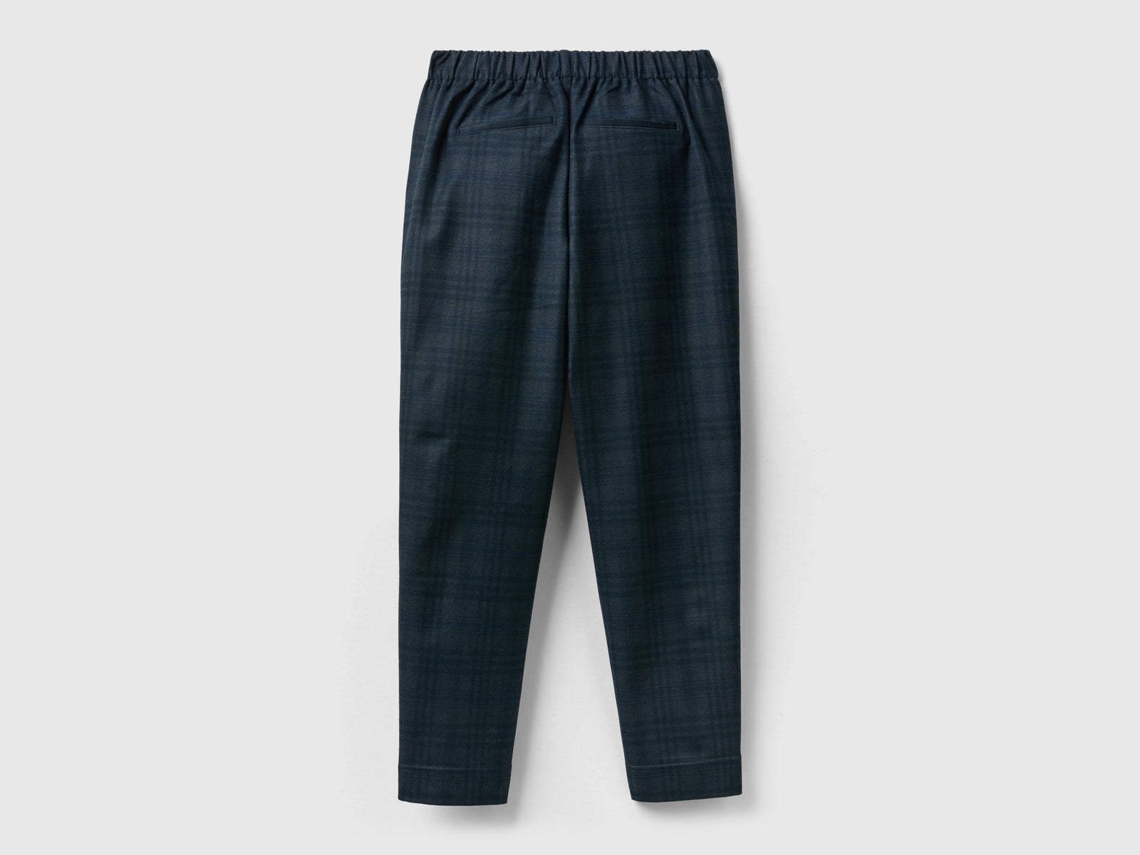 Pantaloni fantasia con elastico in vita da donna nero 2 | Benetton Outlet