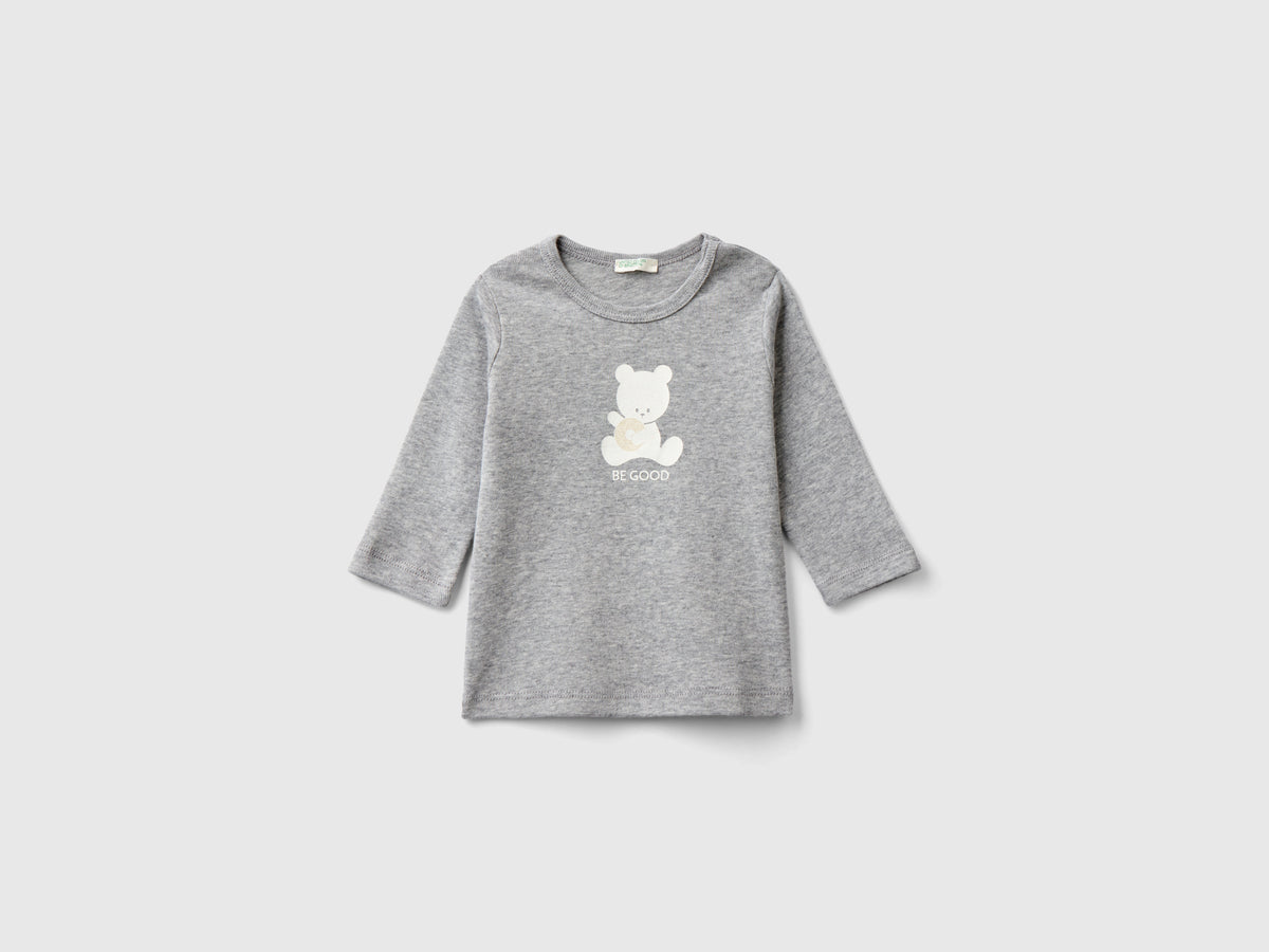 T-shirt manica lunga 100% cotone bio