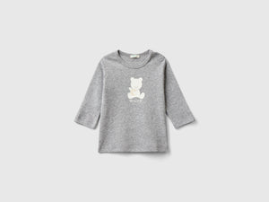 T-shirt manica lunga 100% cotone bio