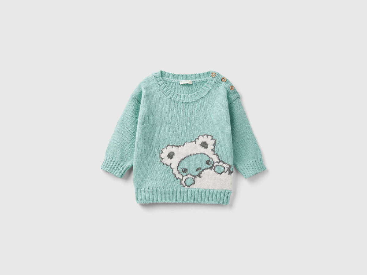 Maglione con intarsio