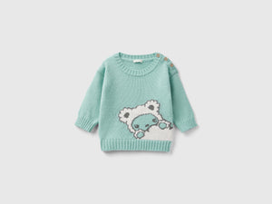 Maglione con intarsio