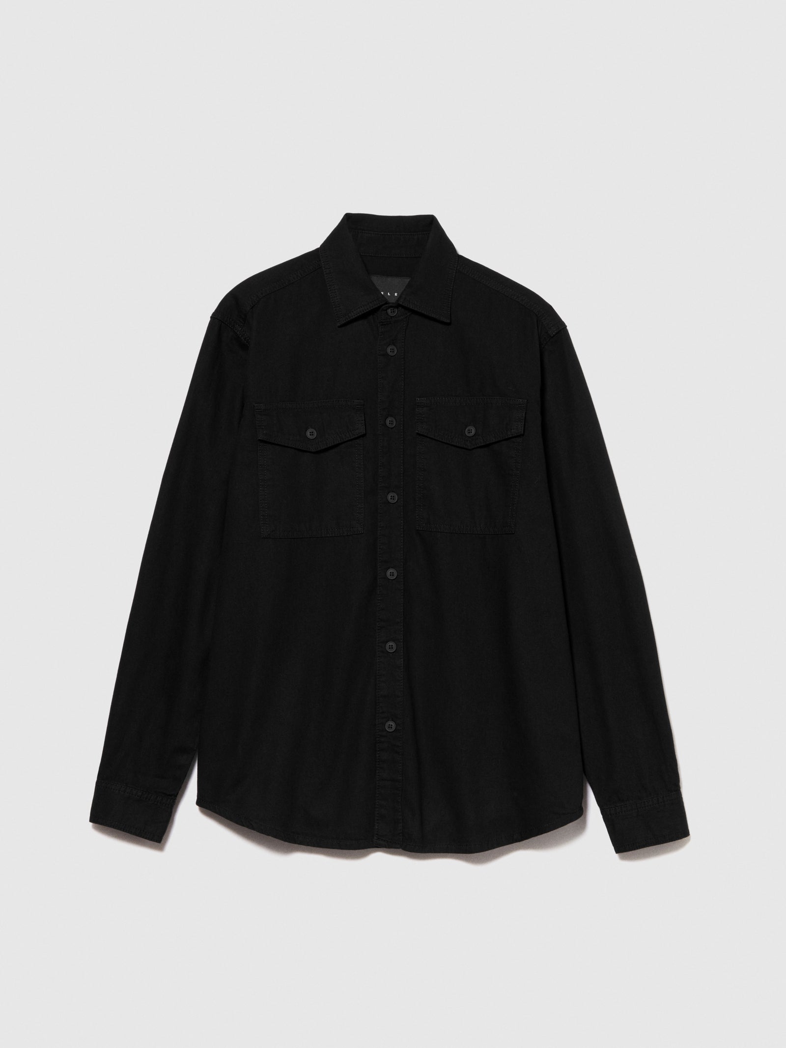 Camicia di jeans da uomo nero | Sisley Outlet