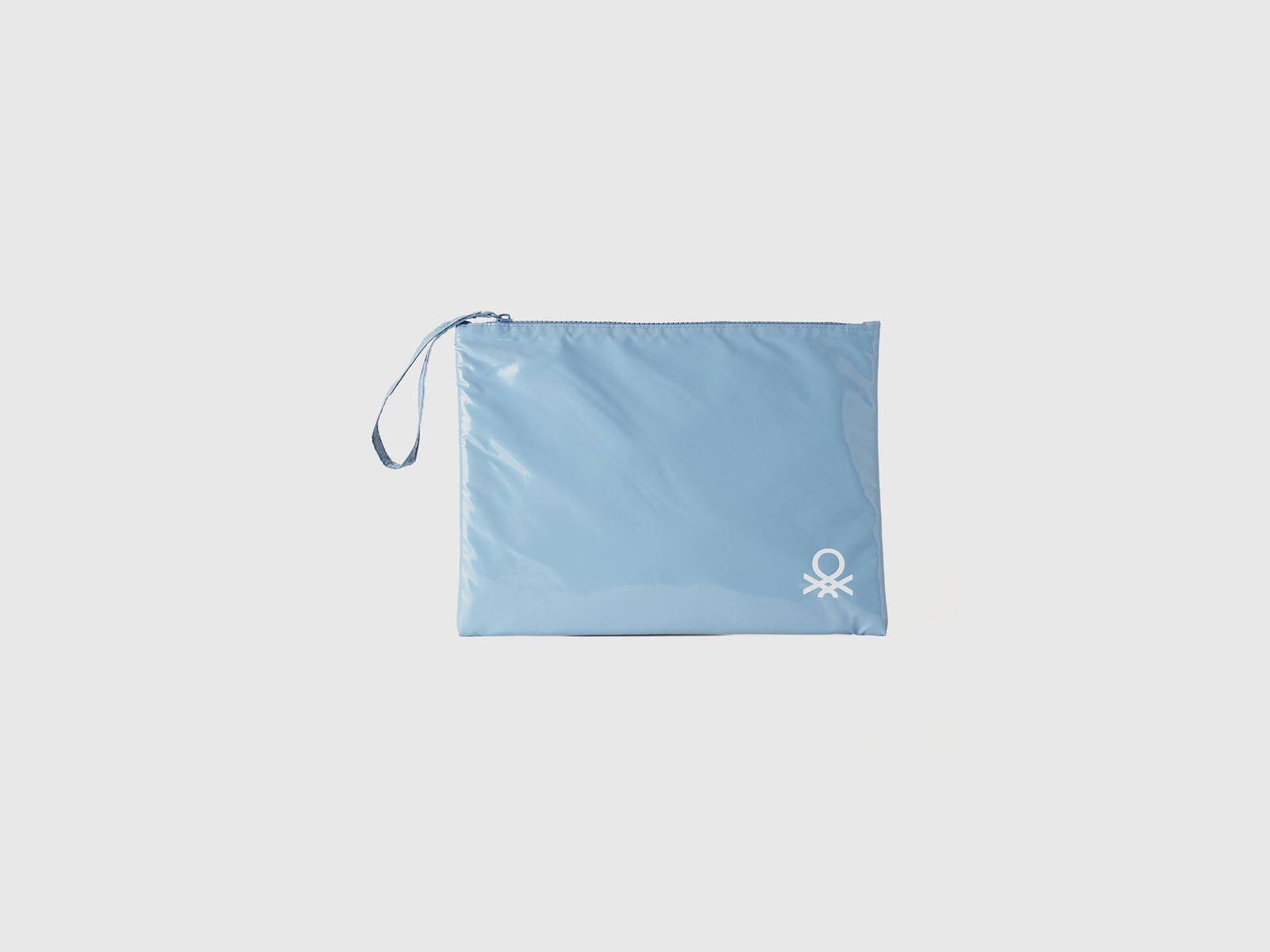 Busta grande con logo da uomo azzurro | Multimarchio Outlet
