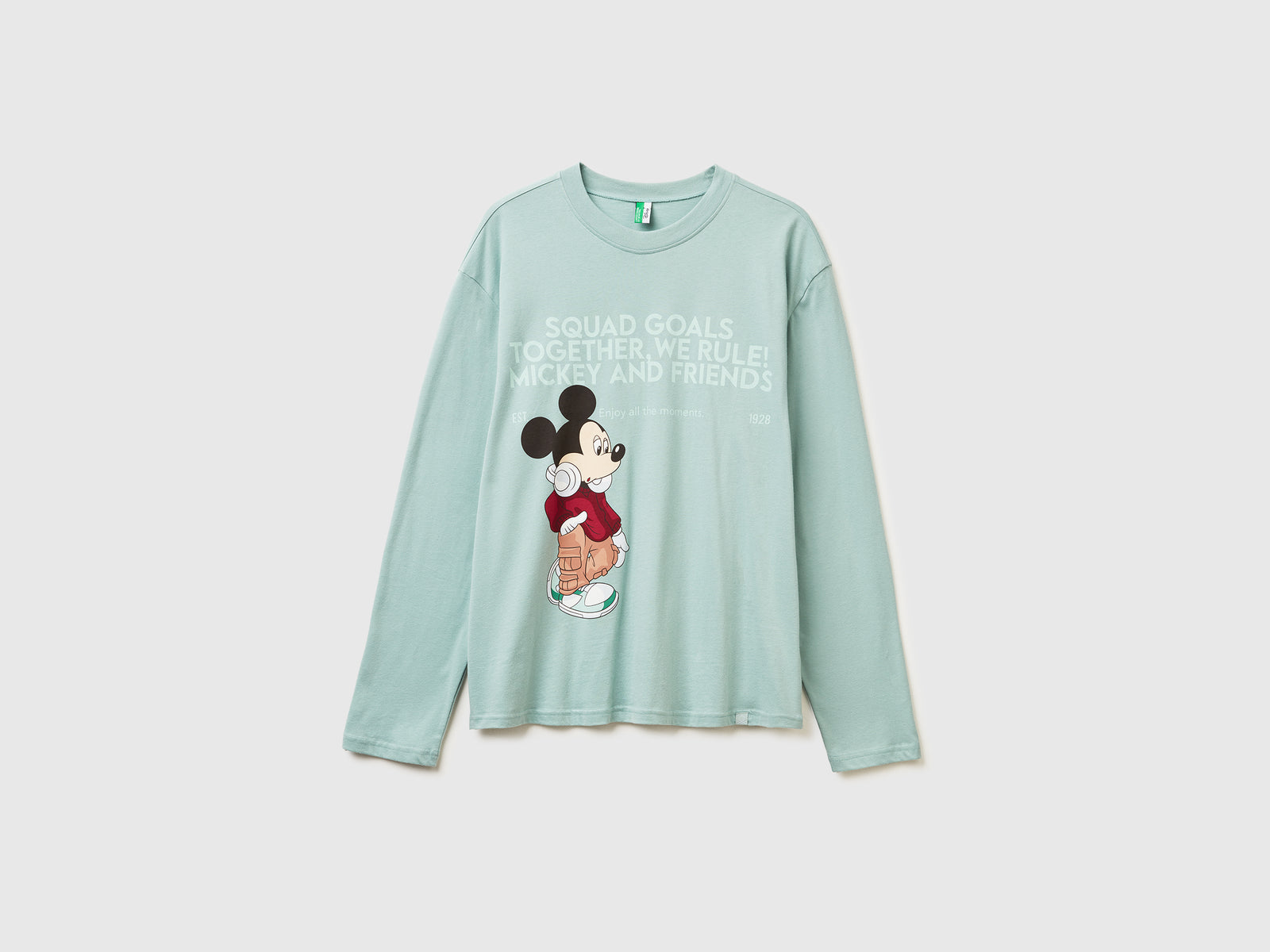 T-shirt con stampa ©Disney da uomo verde acqua | Benetton Outlet
