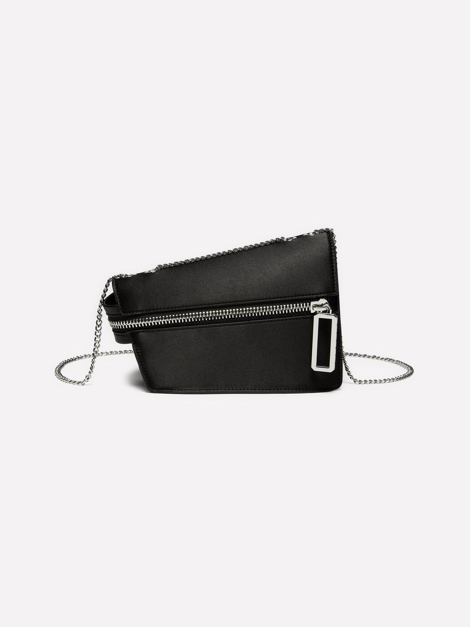 Borsetta asimmetrica con catena da donna nero | Sisley Outlet