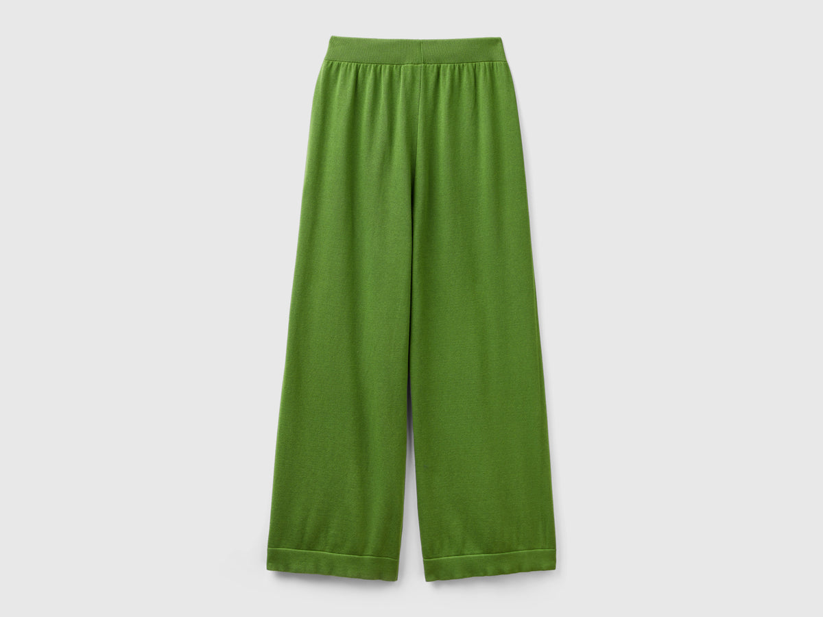 Pantaloni ampi in maglia