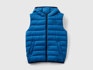 Gilet imbottito con cappuccio