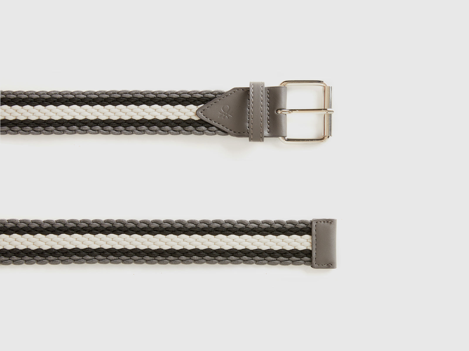 Cintura in nastro a righe da uomo grigio scuro 2 | Benetton Outlet