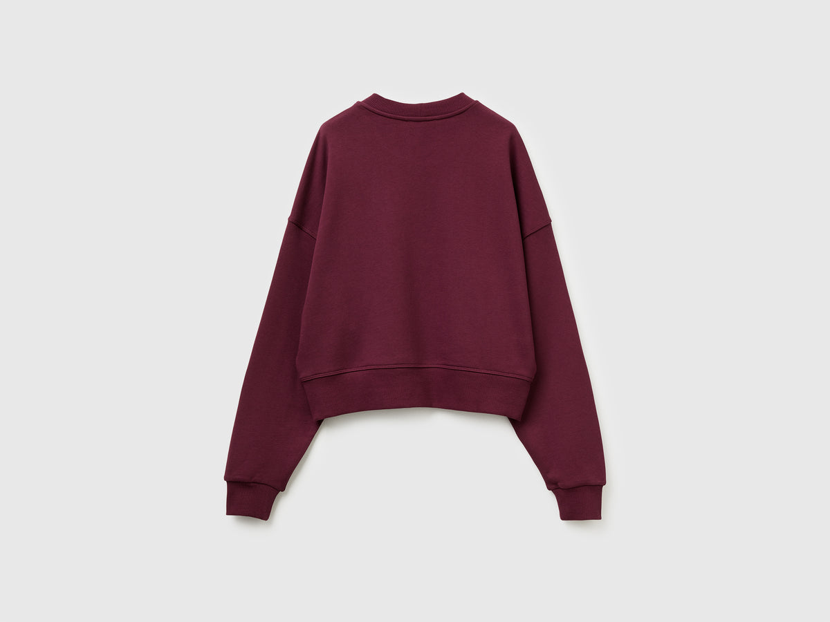 Felpa 100% cotone con stampa logo