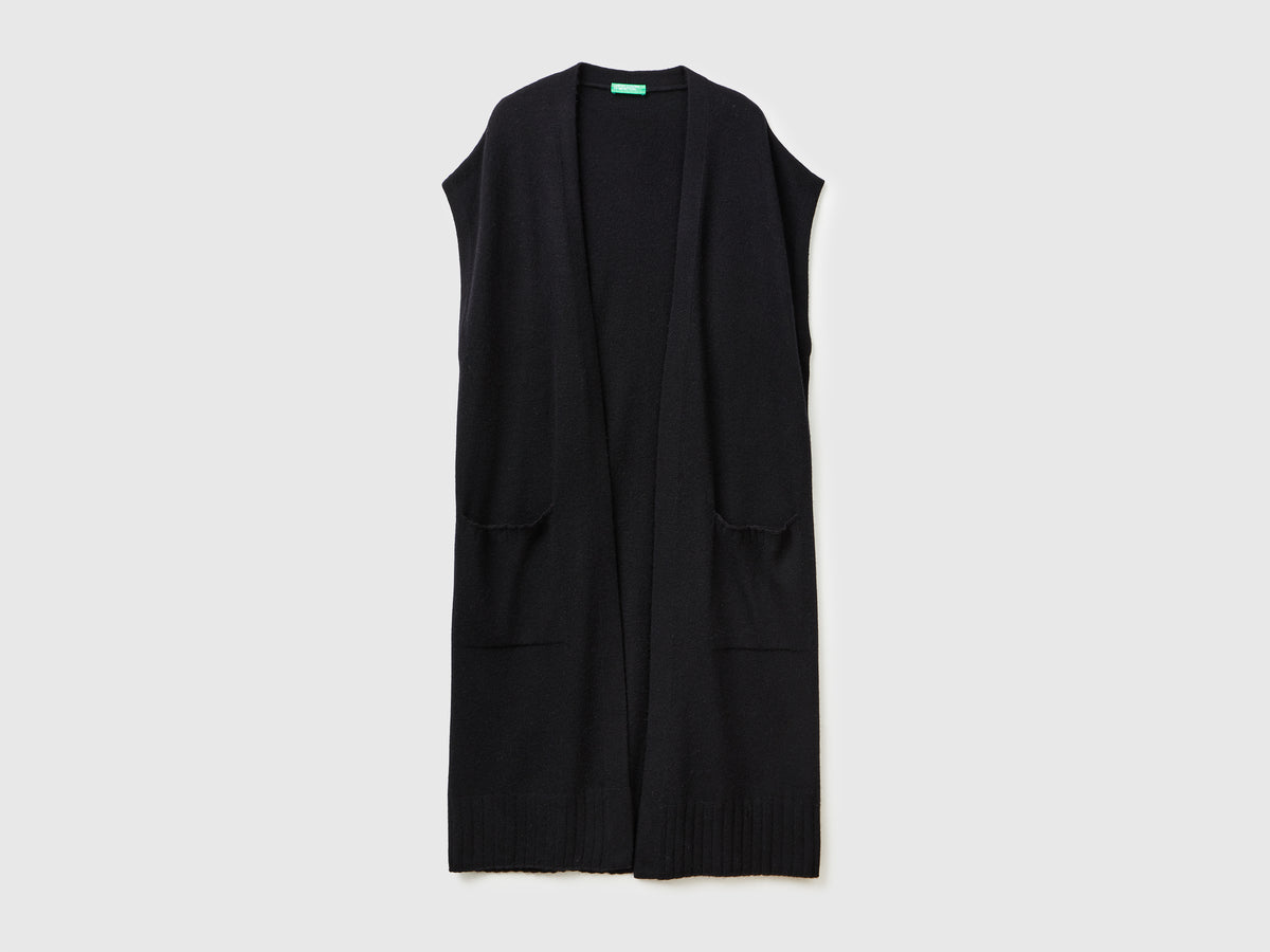 Cardigan lungo in misto cashmere