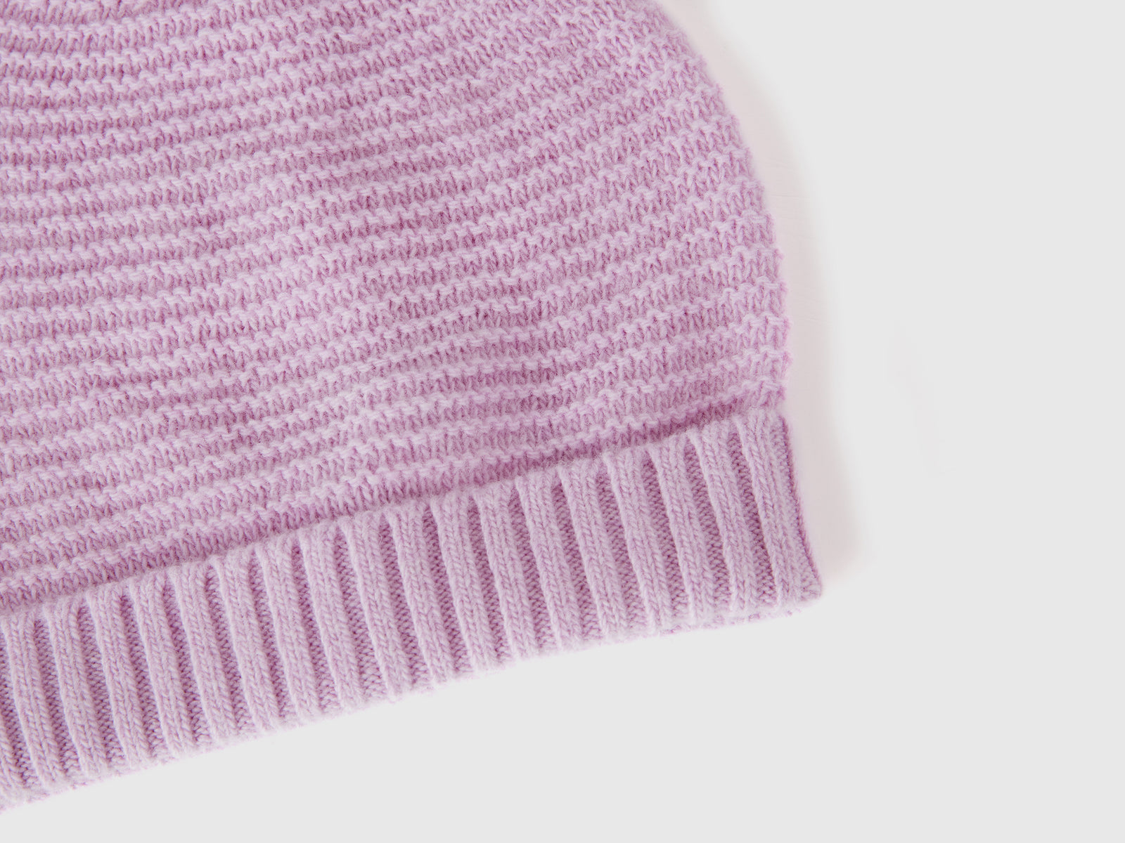 Cappellino in misto lana da bimbo lilla 3 | Benetton Outlet