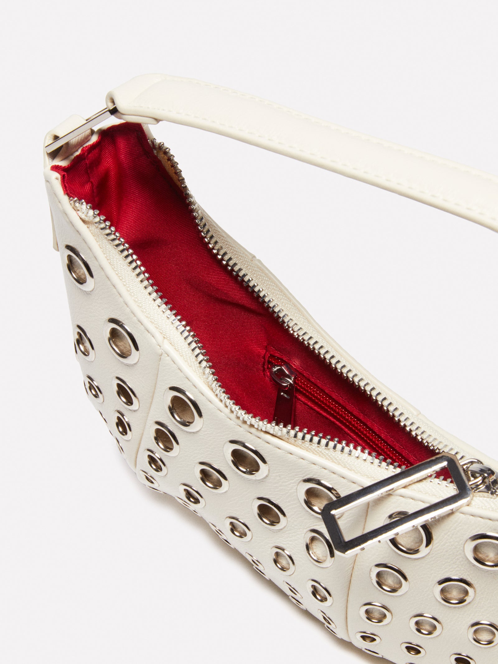 Borsa con occhielli da donna bianco panna 3 | Sisley Outlet