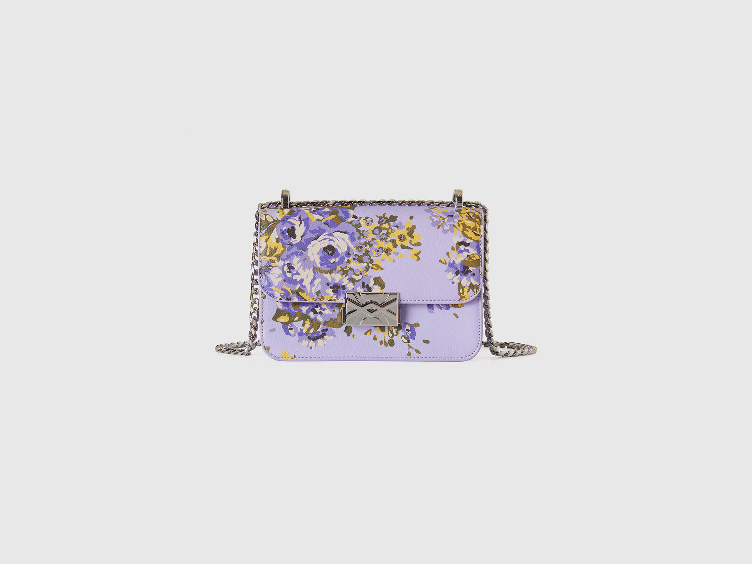 Be Bag piccola con stampa floreale da donna lilla | Benetton Outlet