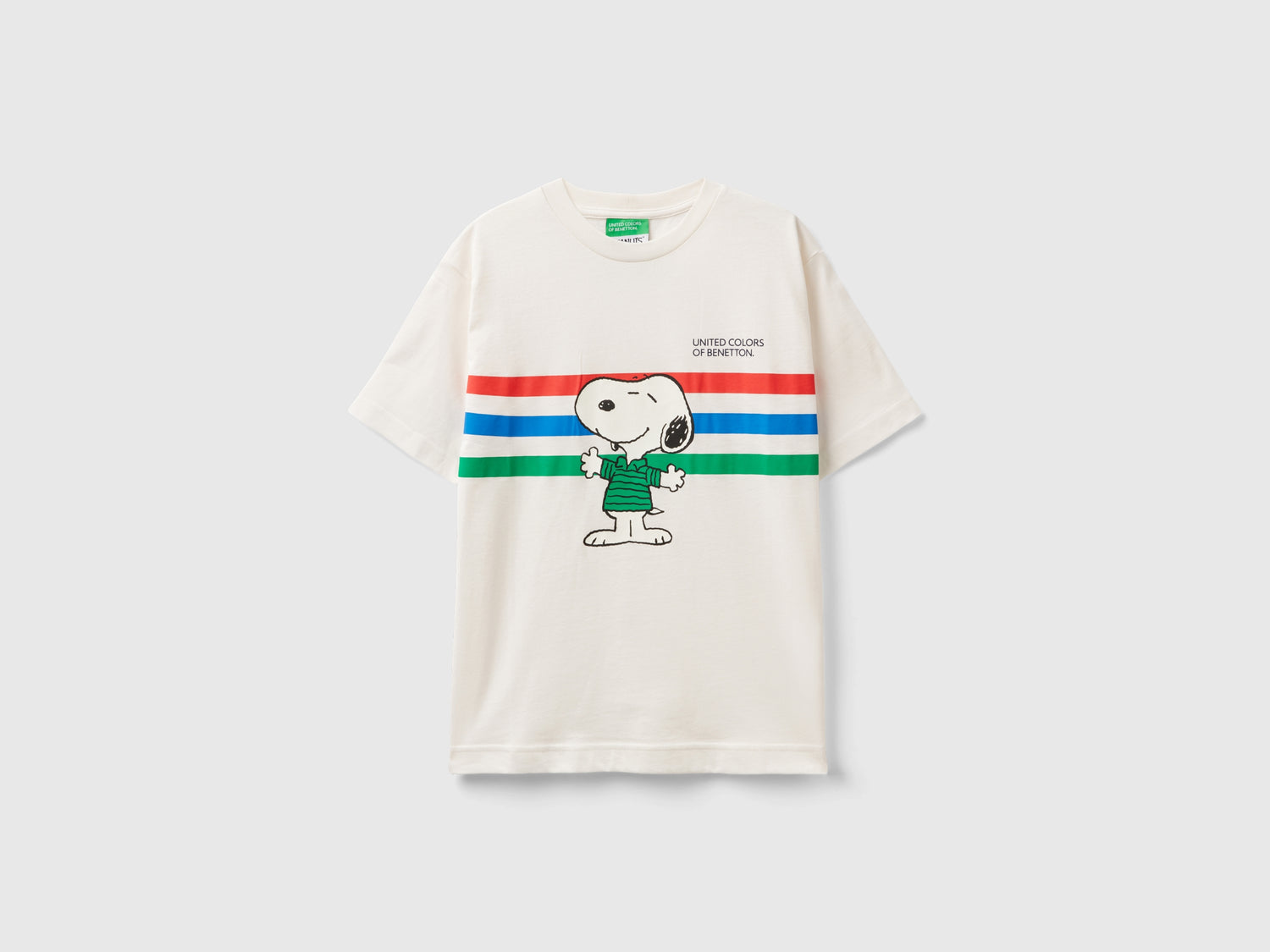 Maglietta con stampa ©Peanuts da bambino bianco panna | Benetton Outlet