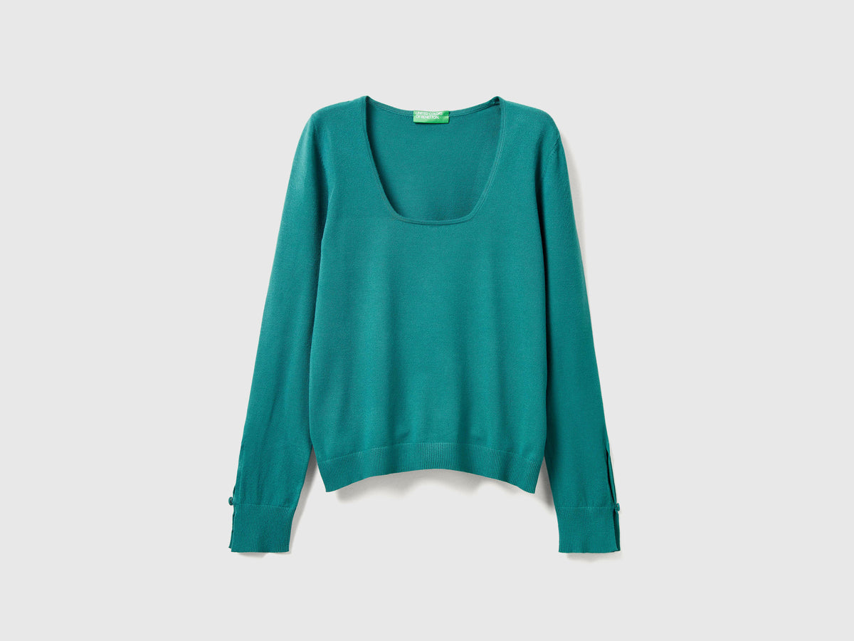 Maglia con scollo quadrato