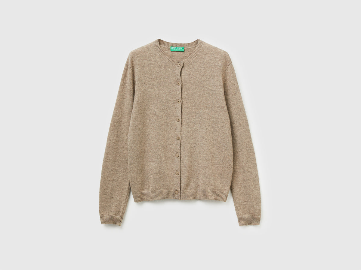 Cardigan in misto lana e cashmere