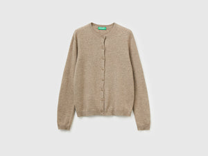 Cardigan in misto lana e cashmere