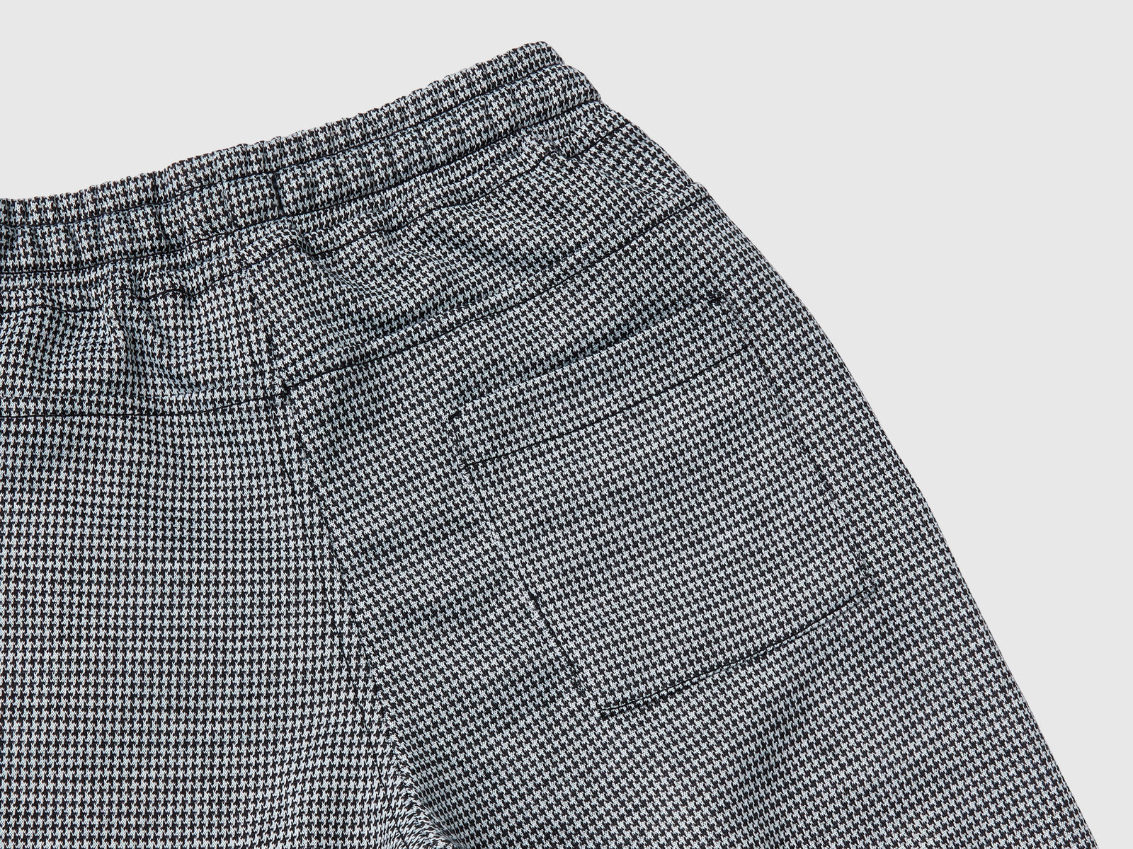 Pantaloni over fit pied de poule da bimbo grigio 2 | Benetton Outlet
