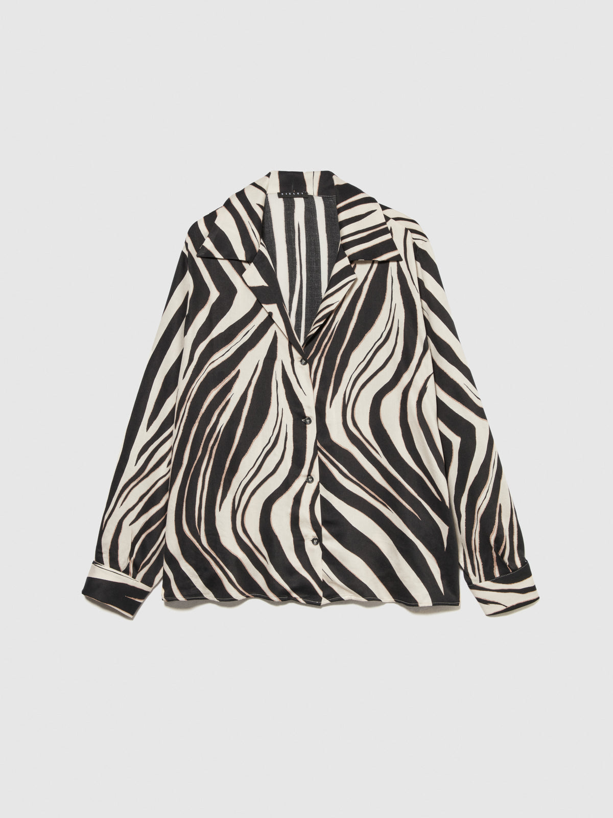 Camicia stampata in satin