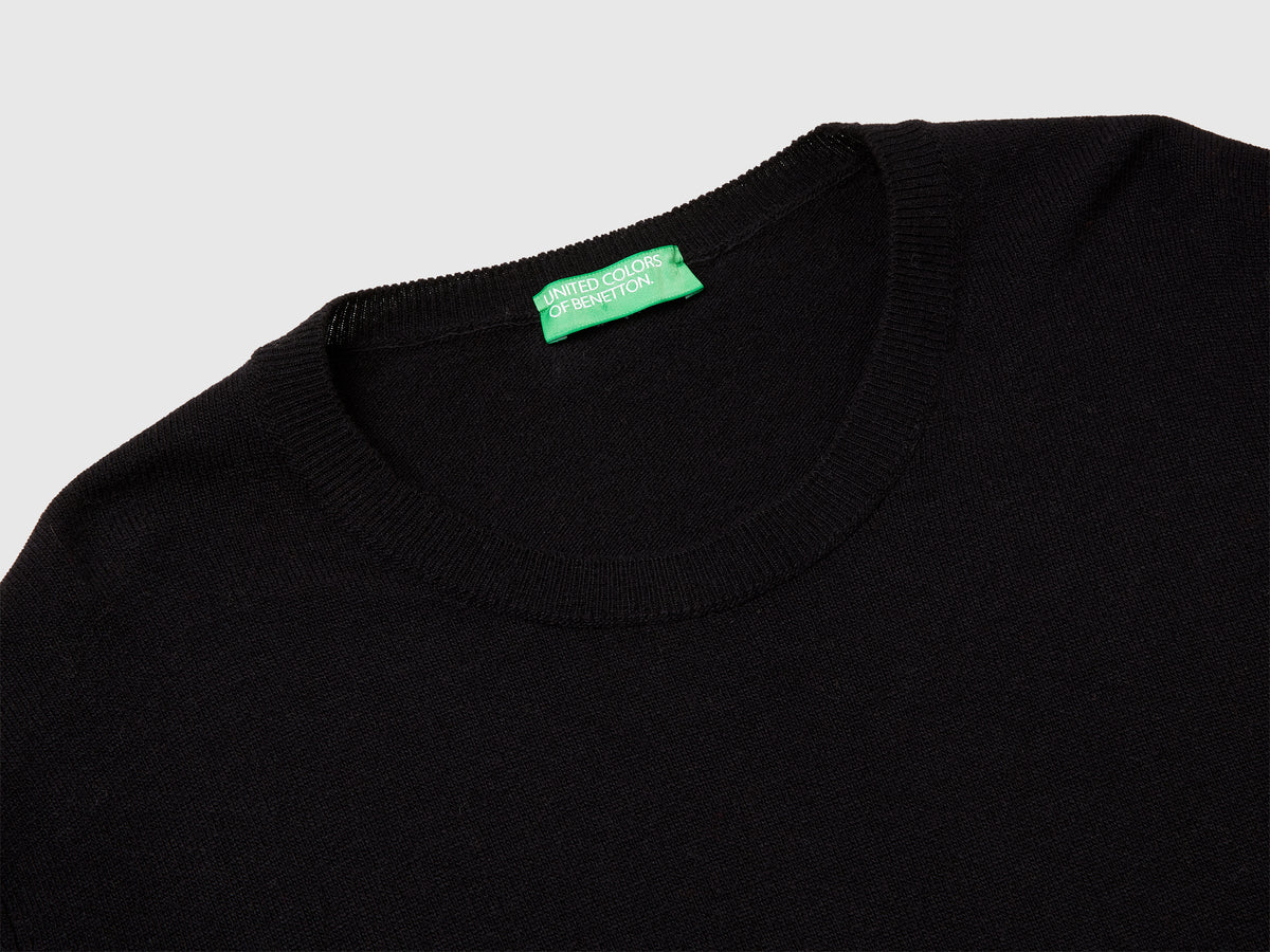 Maglia relaxed fit in pura lana Merino