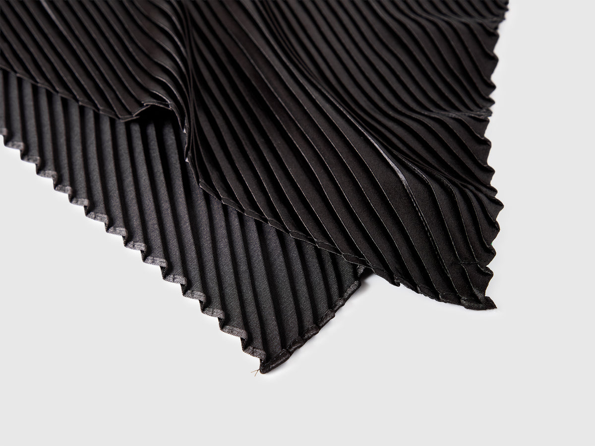 Foulard plissé con lurex