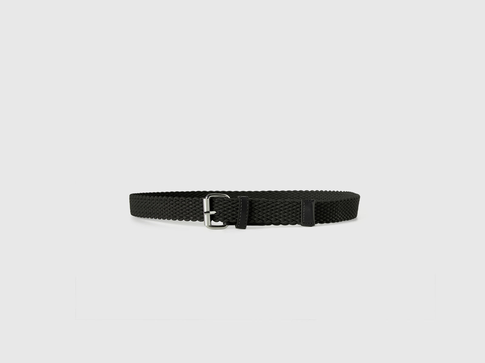 Cintura in nastro stretch da uomo nero 3 | Benetton Outlet