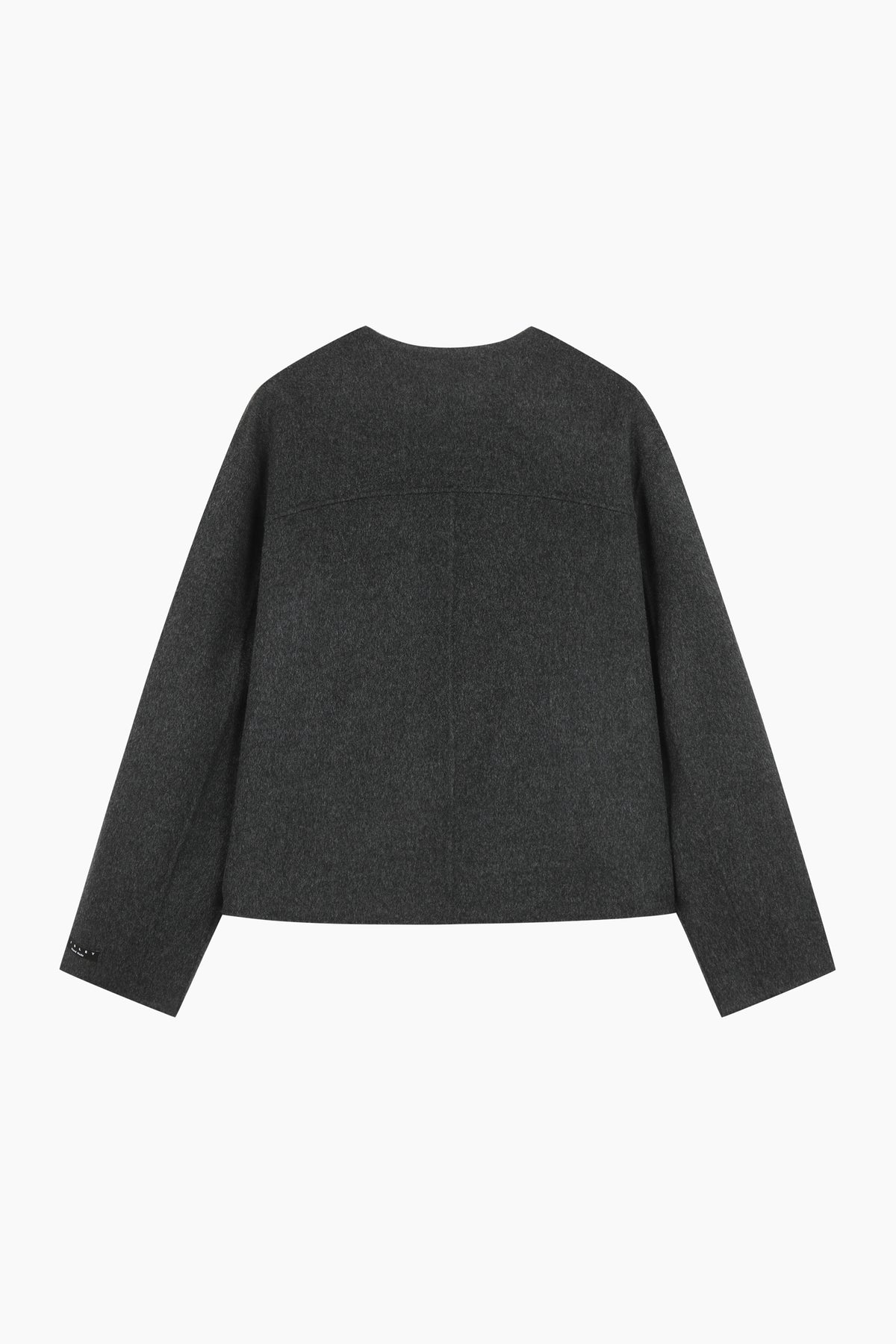 Cardigan corto in lana leggera con scollo a V