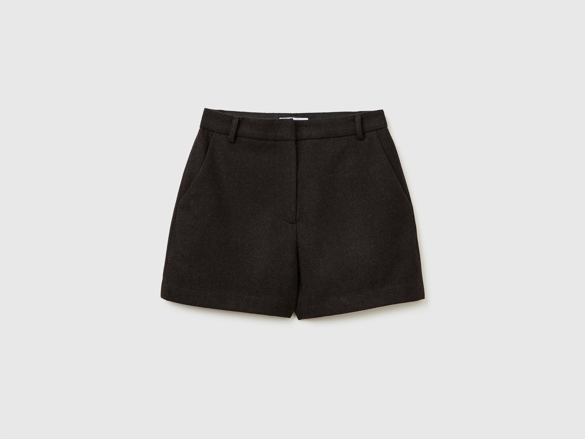 Shorts in misto lana
