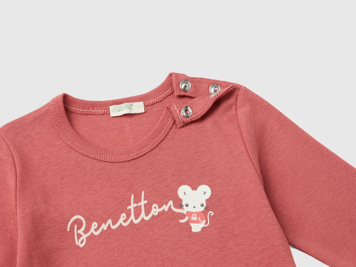 T-shirt manica lunga 100% cotone bio