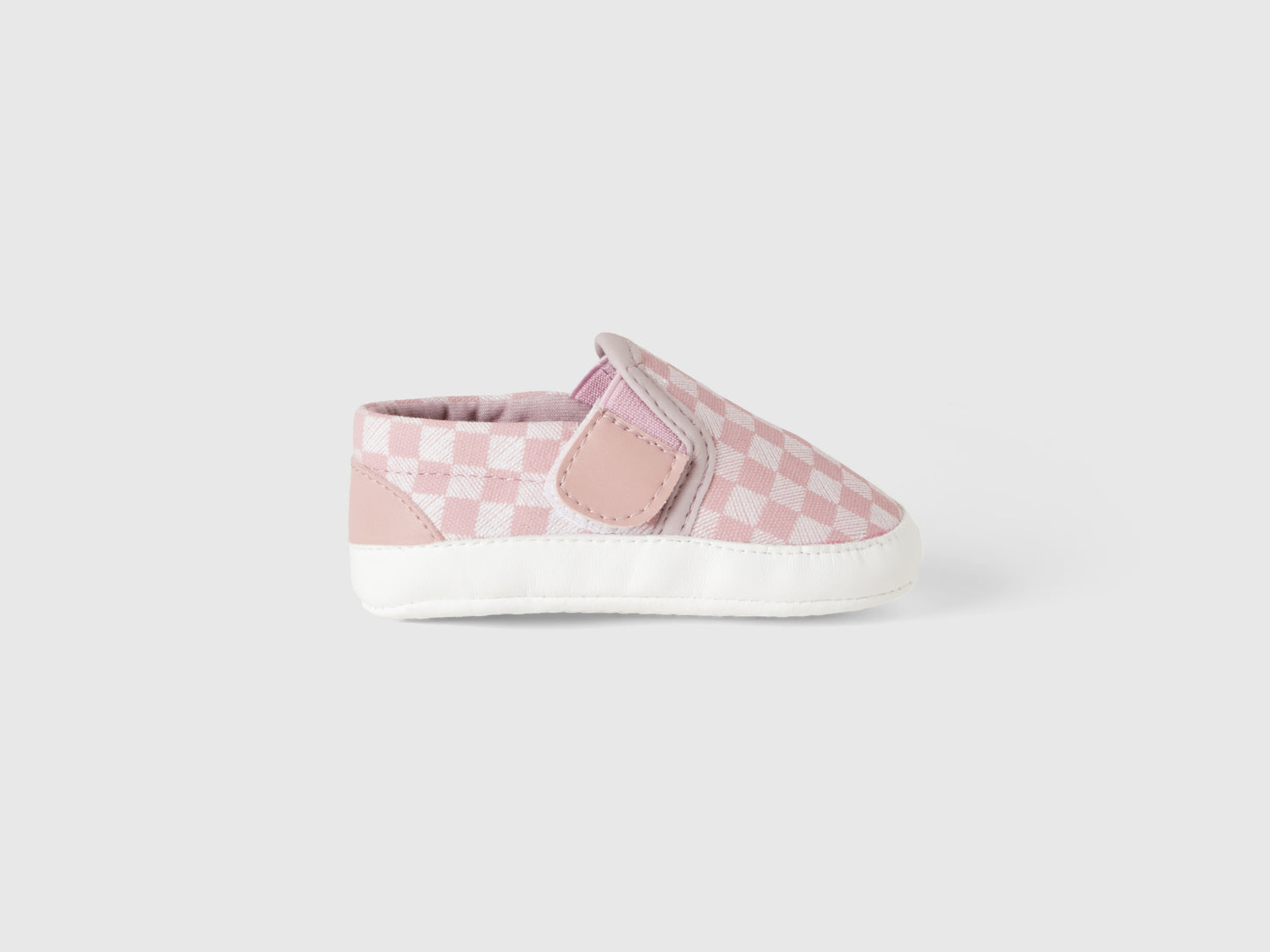 Scarpine slip-on primi passi da neonato rosa tenue | Benetton Outlet