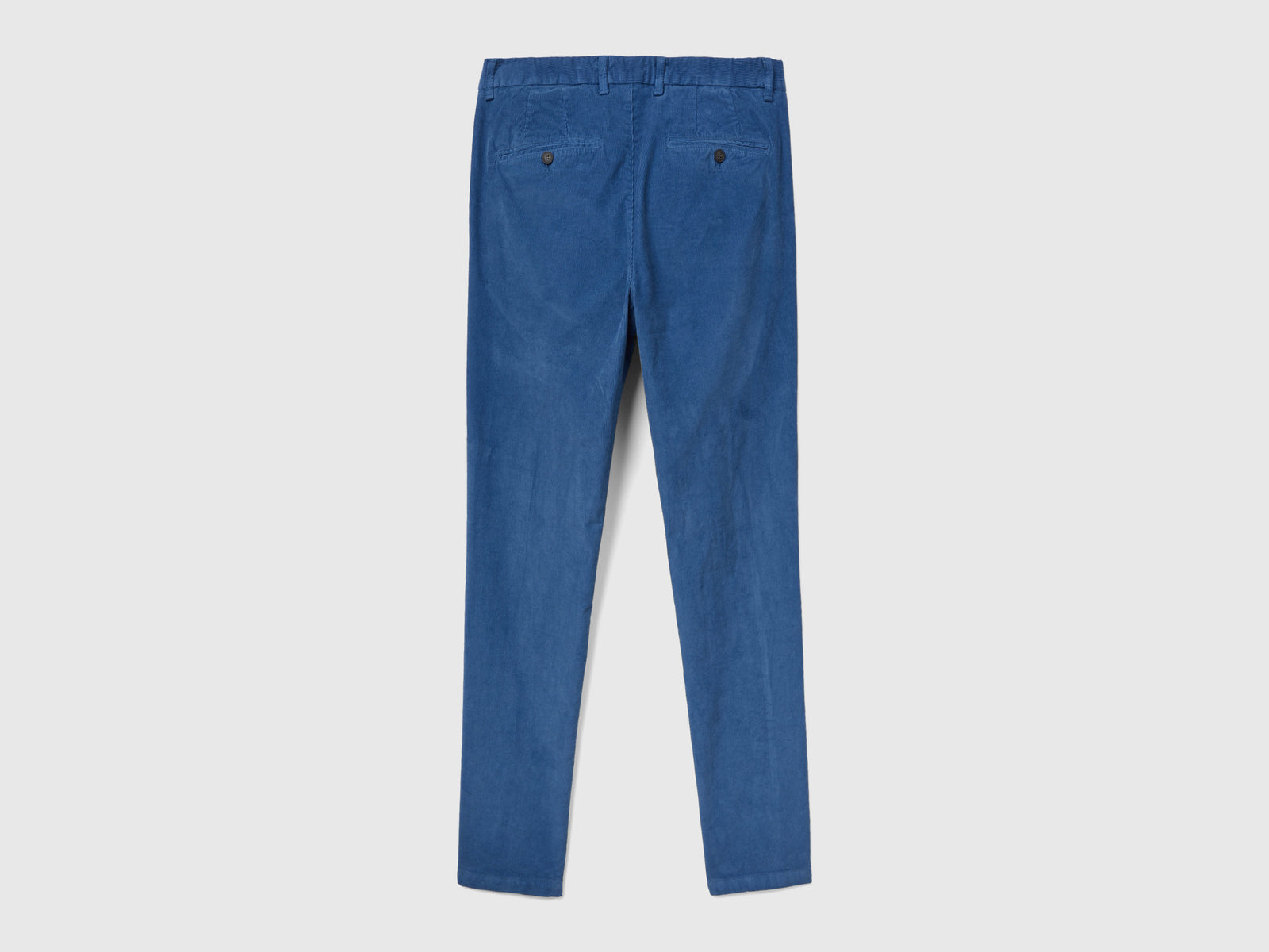Pantaloni in velluto stretch da uomo bluette 2 | Benetton Outlet