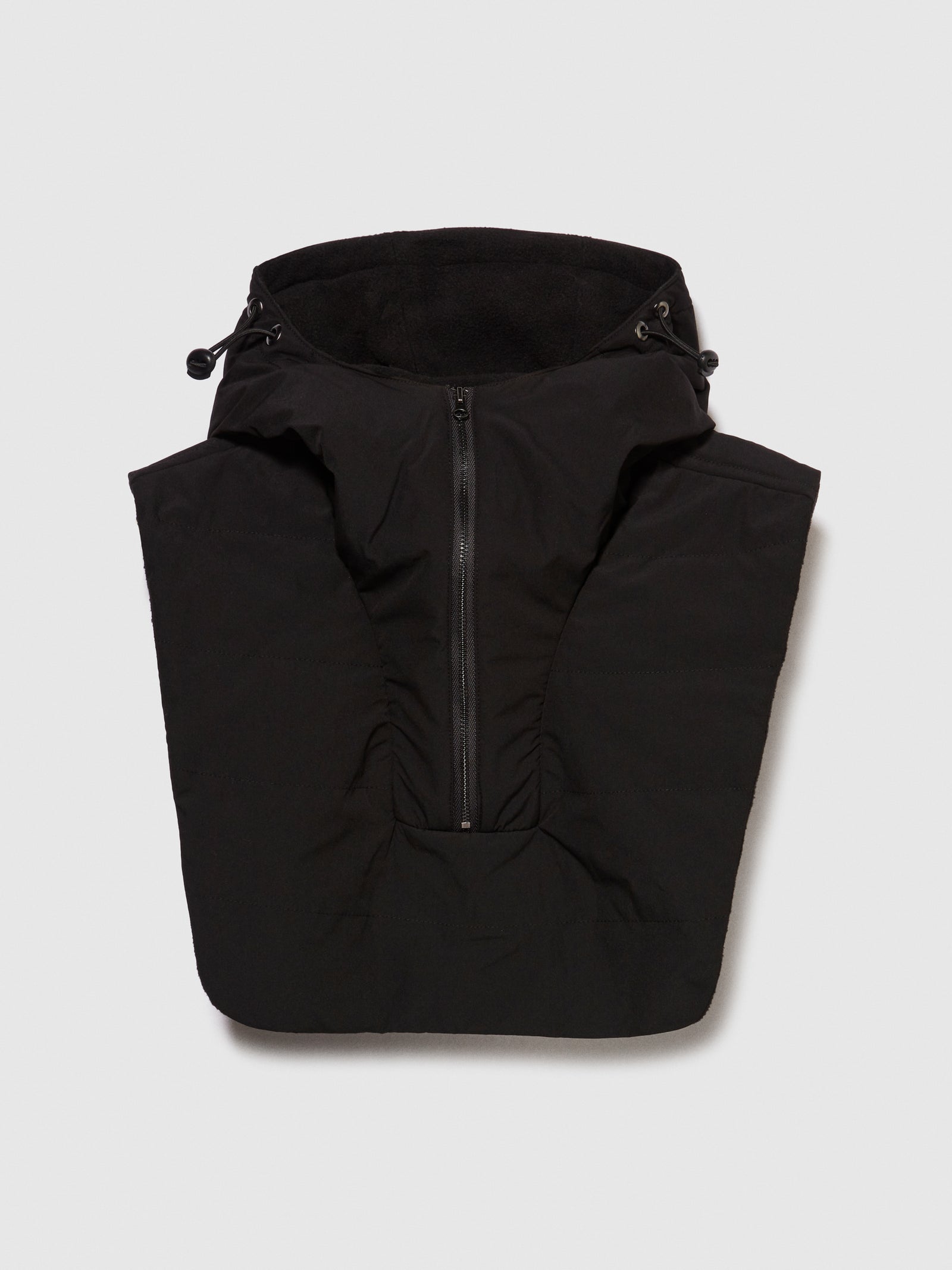 Pettorina con cappuccio da uomo nero | Sisley Outlet