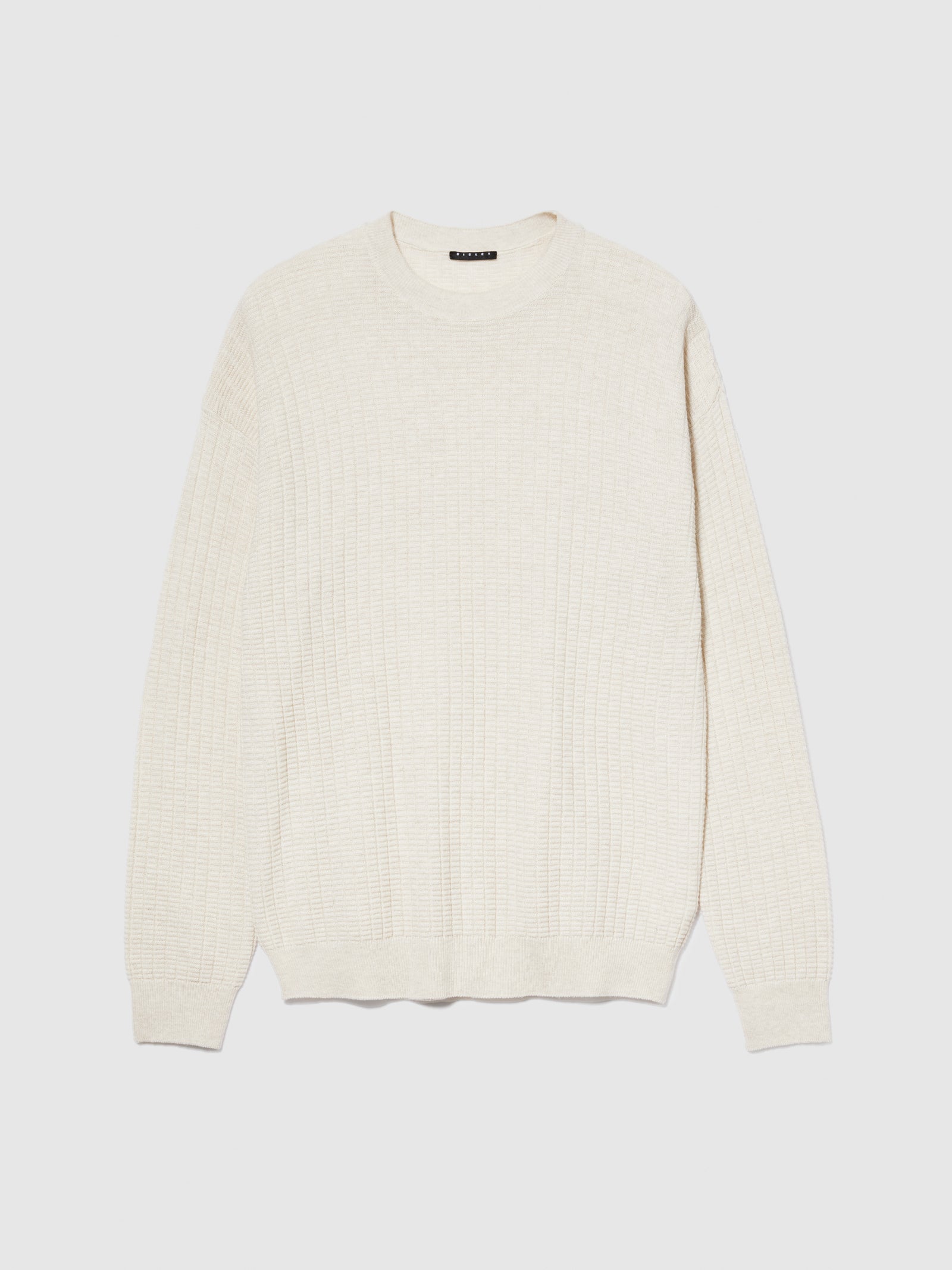 Maglia regular fit da uomo bianco panna | Sisley Outlet