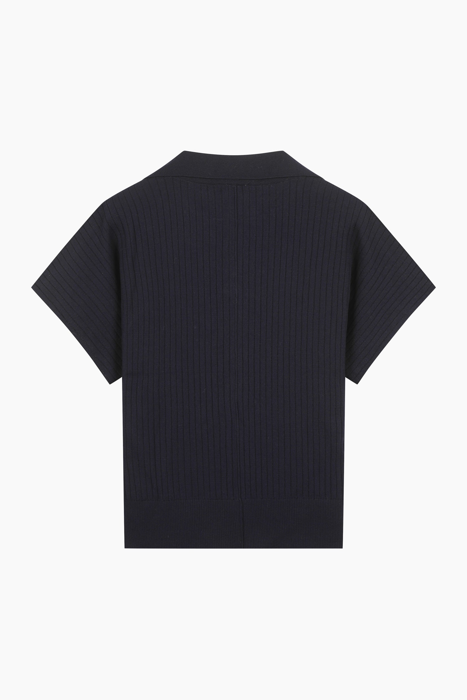 Polo in maglia da donna blu scuro 2 | Sisley Outlet
