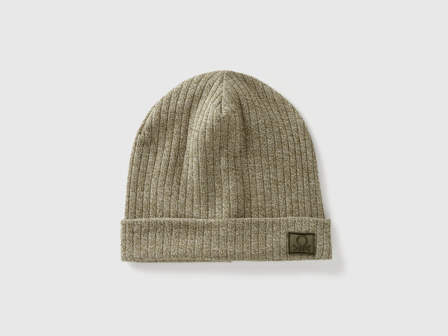 Cappello in misto viscosa stretch da bambino verde militare | Benetton Outlet