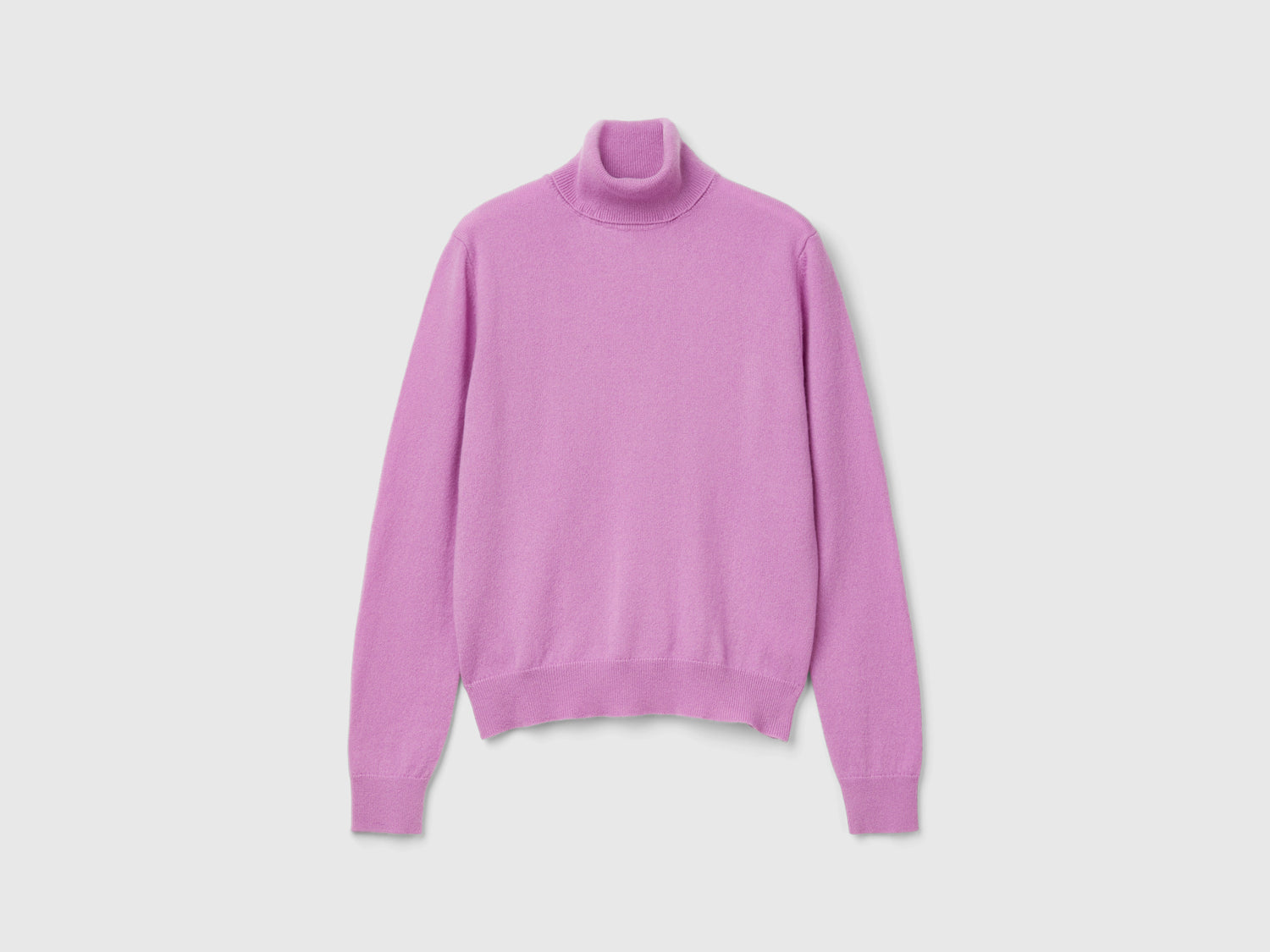 Dolcevita in puro cashmere da donna lilla | Benetton Outlet
