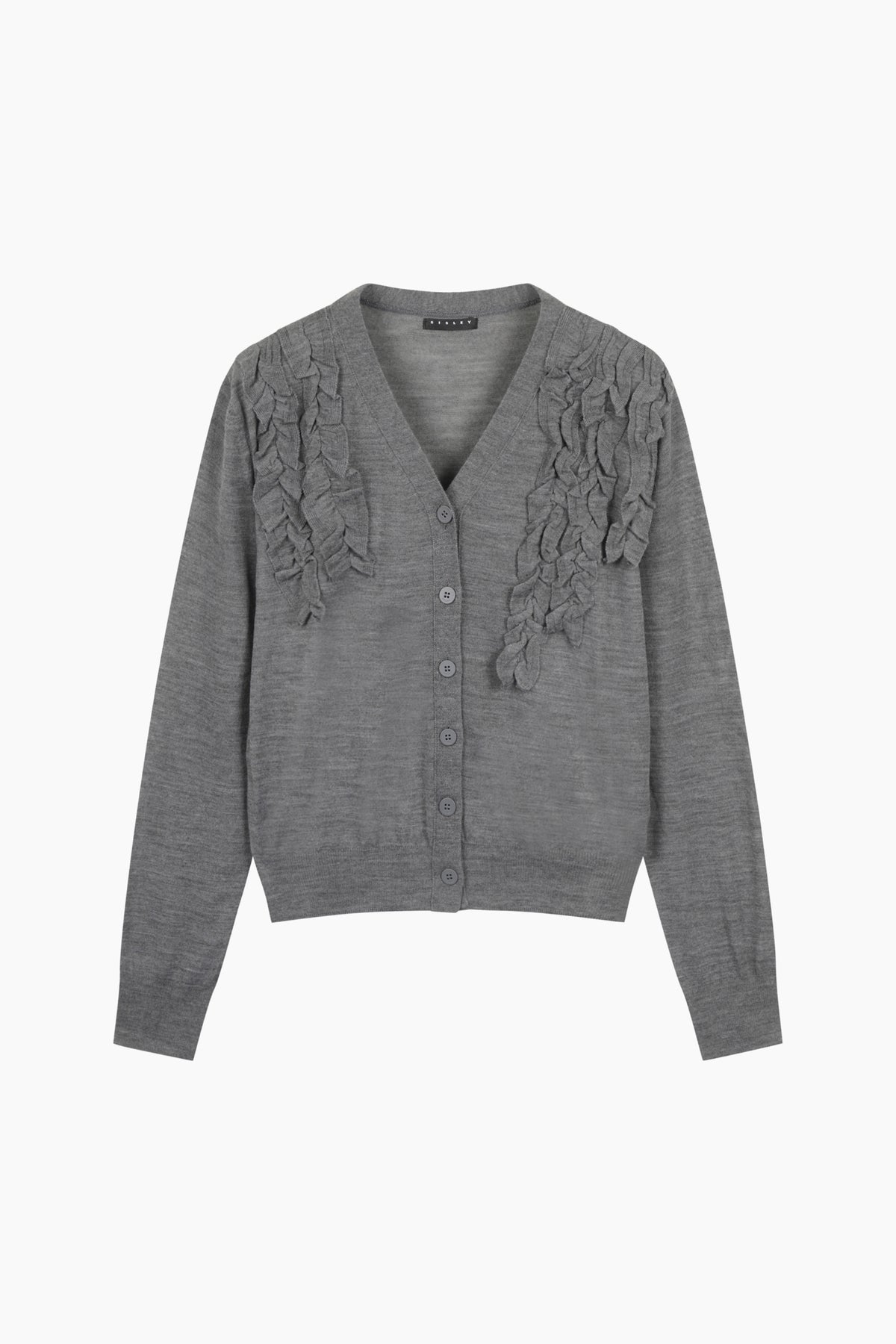 Cardigan con rouches