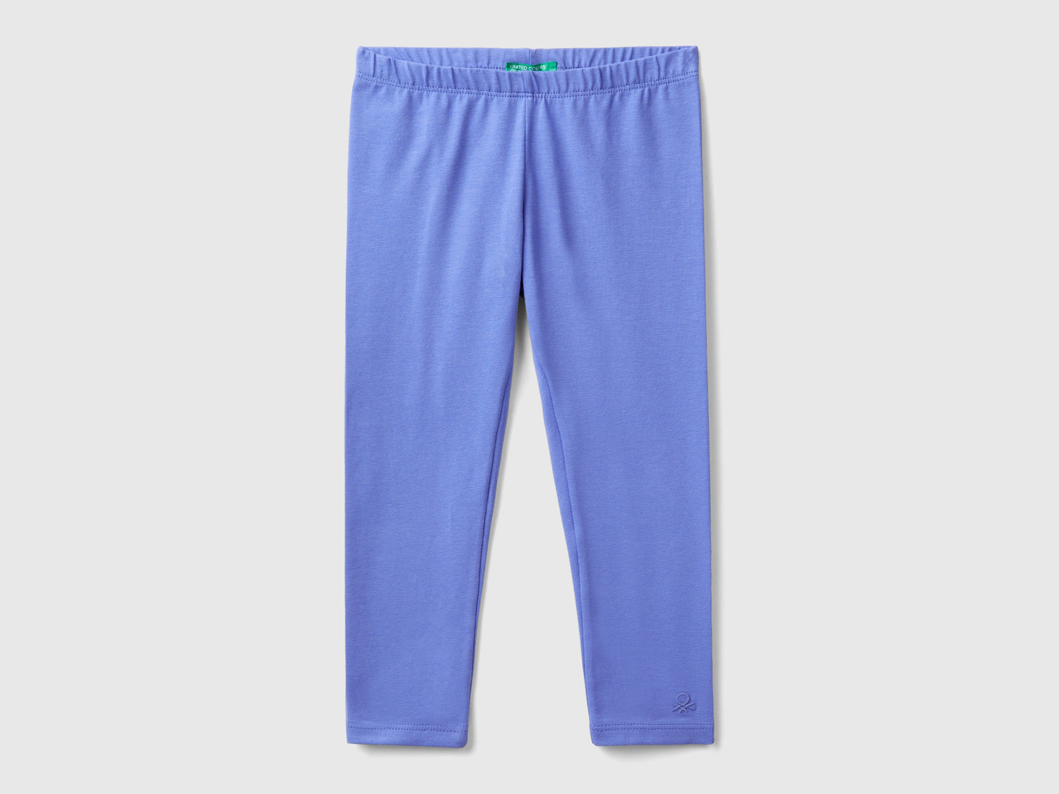Leggings in cotone stretch da bimba pervinca | Benetton Outlet