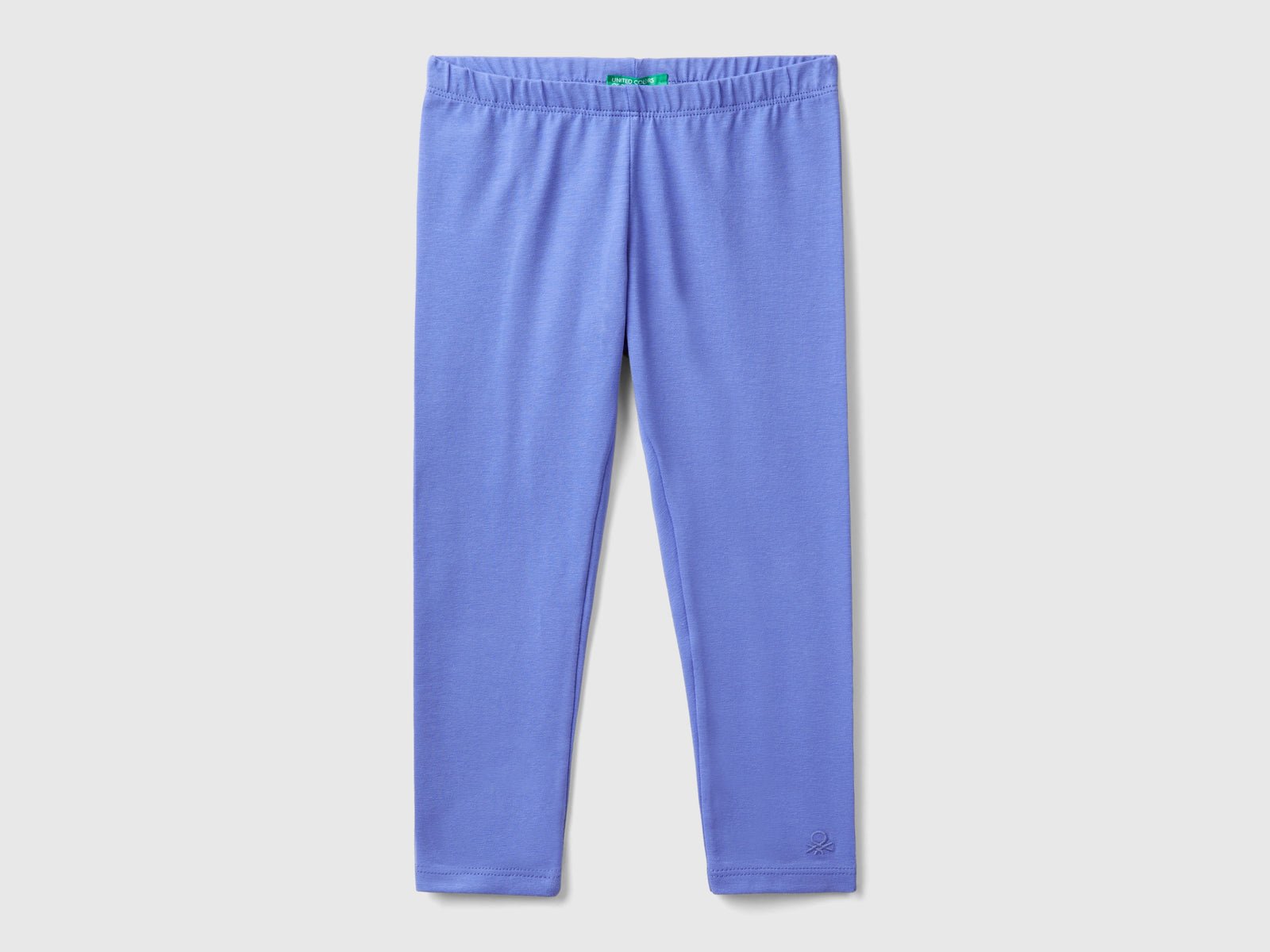 Leggings in cotone stretch da bimba pervinca | Benetton Outlet