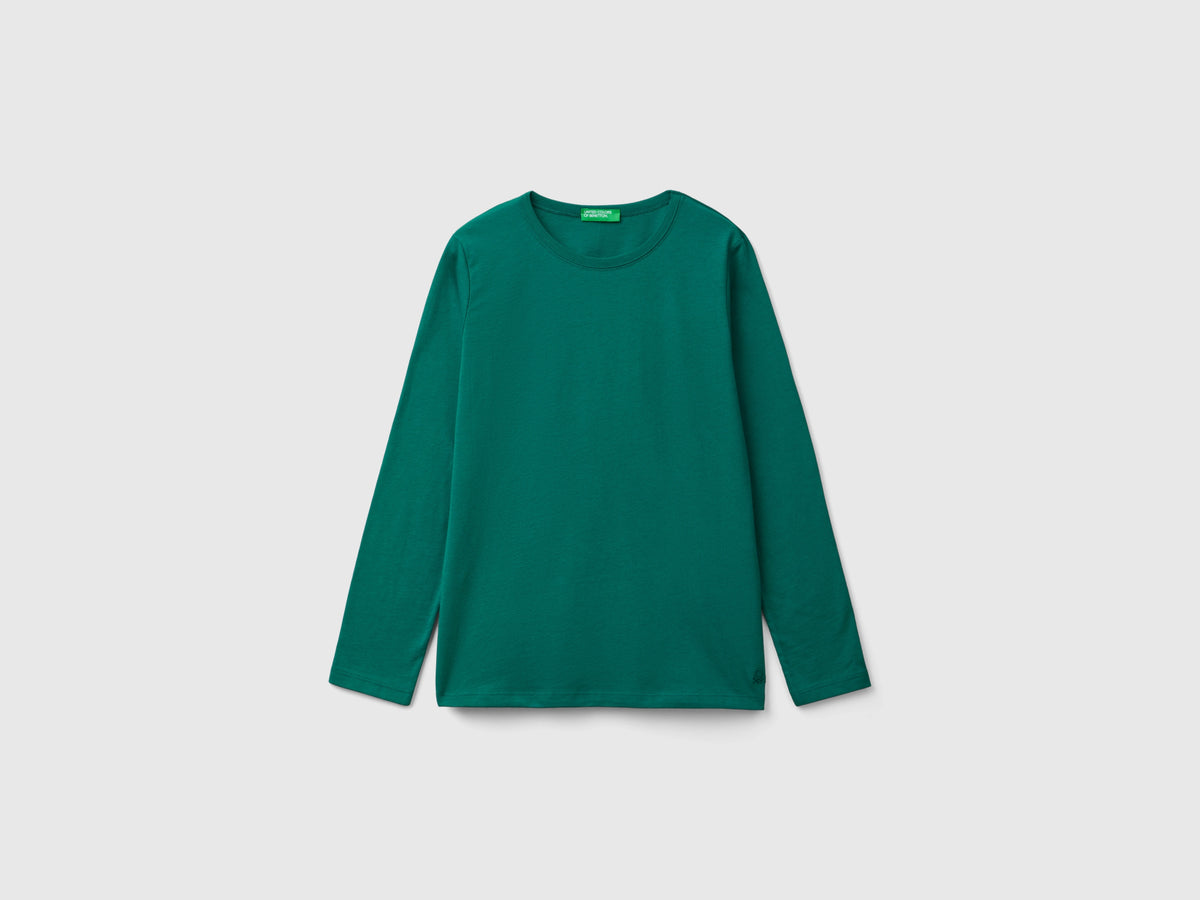 T-shirt a manica lunga in cotone bio