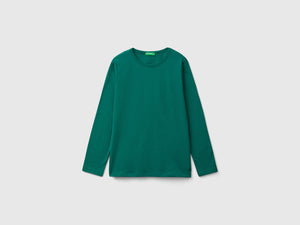 T-shirt a manica lunga in cotone bio