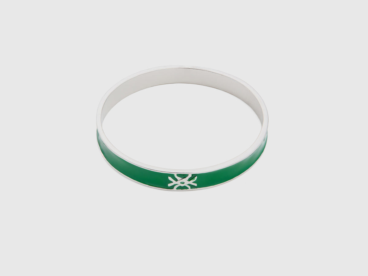 Bracciale bangle con logo